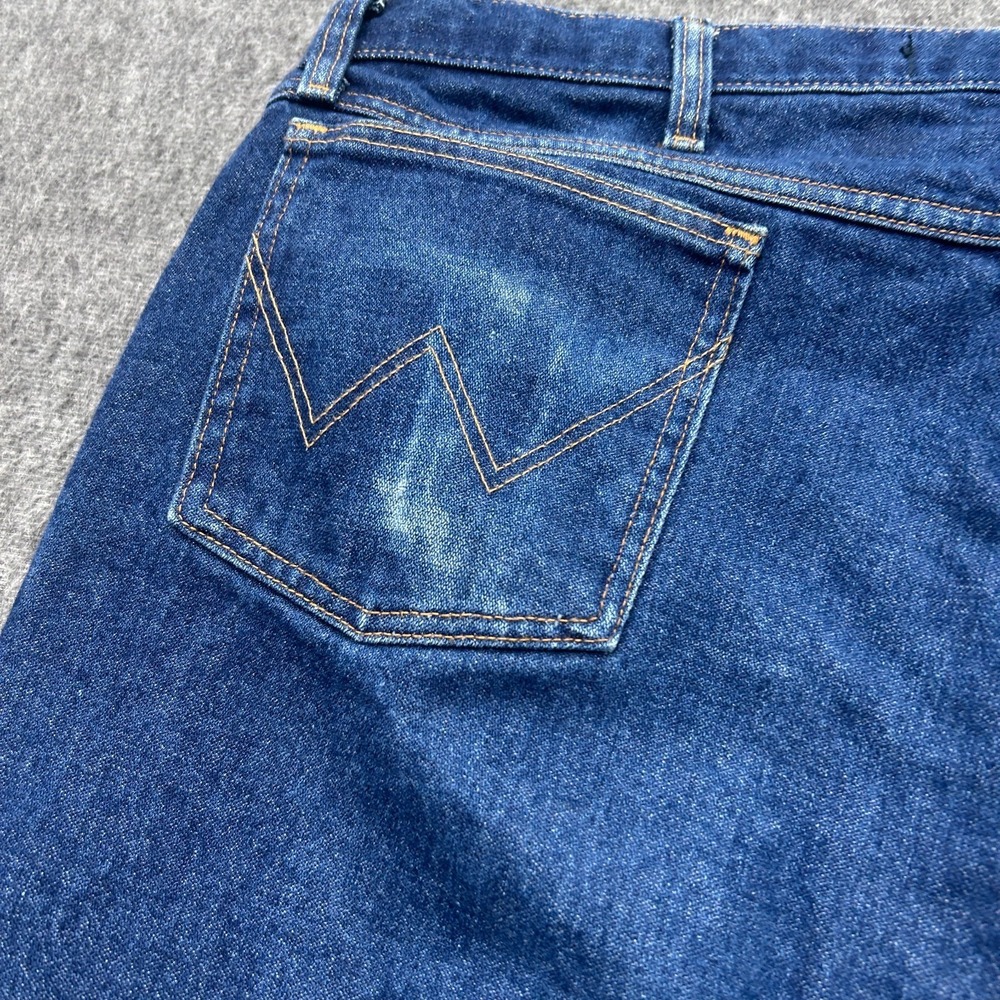 Wrangler FR Mens Blue Jeans Original Cowboy‎ Cut 42X30 #13MWZ - Picture 9 of 13